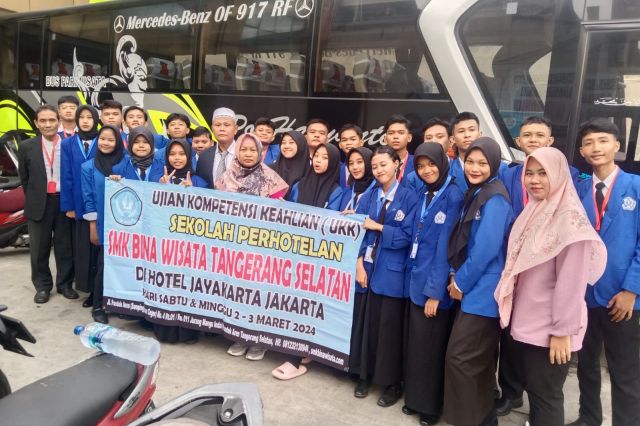 Uji Kompetensi Jurusan Perhotelan SMK Bina Wisata 2024 Di Hotel Jayakarta Jakarta