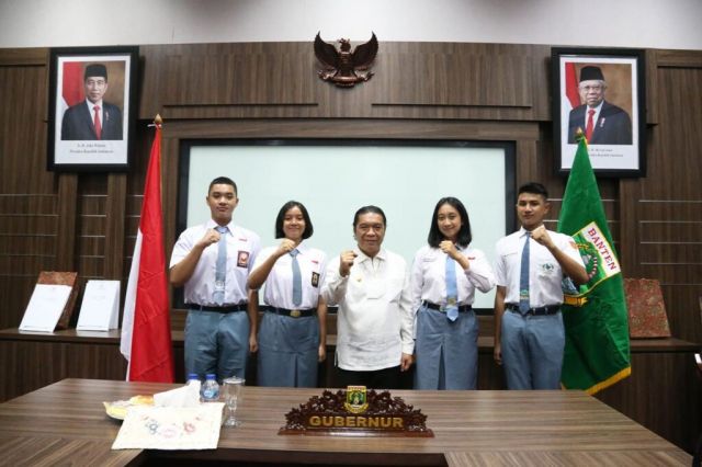 Al Muktabar Lepas Dua Paskibraka Banten Terpilih ke Tingkat Nasional