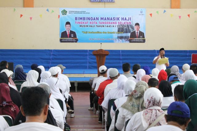 Lebih dari 1.000 Calon Jemaah Haji Ikuti Bimsik Tingkat Kota Tangsel